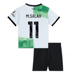Liverpool Mohamed Salah #11 Bortaställ Barn 2023-24 Kortärmad (+ Korta byxor)